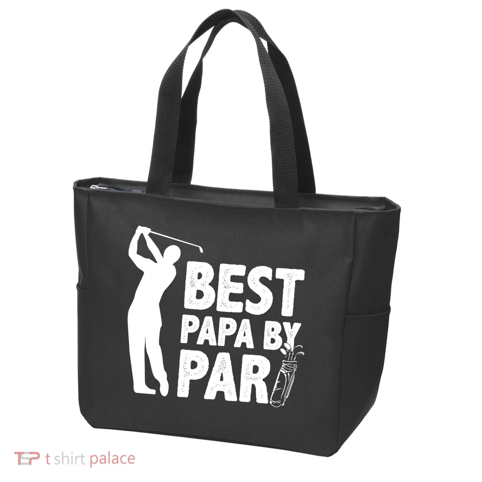 Best Papa By Par Fathers Day Golf Tote Bag