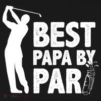Best Papa By Par Fathers Day Golf Tote Bag thumb 4