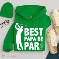 Best Papa By Par Fathers Day Golf Hoodie thumb 4