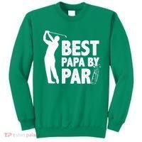 Best Papa By Par Fathers Day Golf Sweatshirt thumb 0