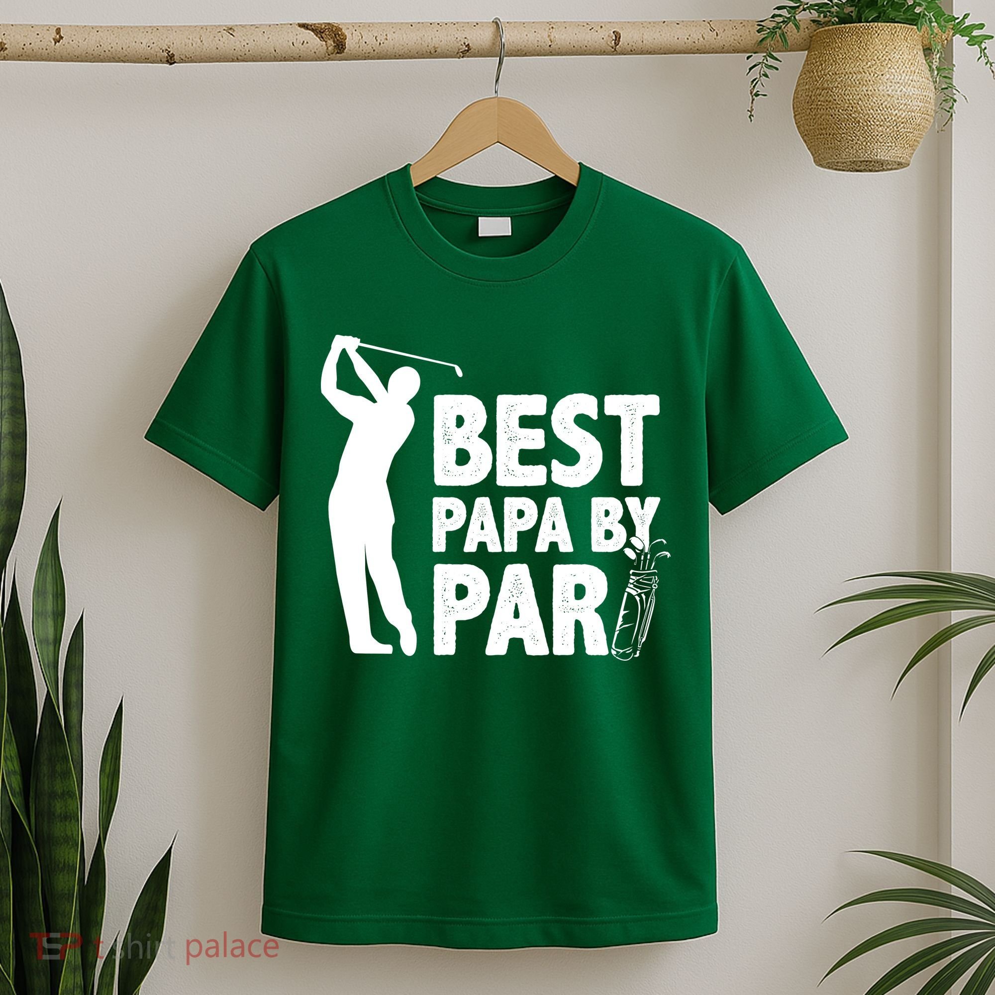 Best Papa By Par Fathers Day Golf T-Shirt