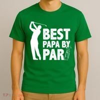 Best Papa By Par Fathers Day Golf T-Shirt thumb 3