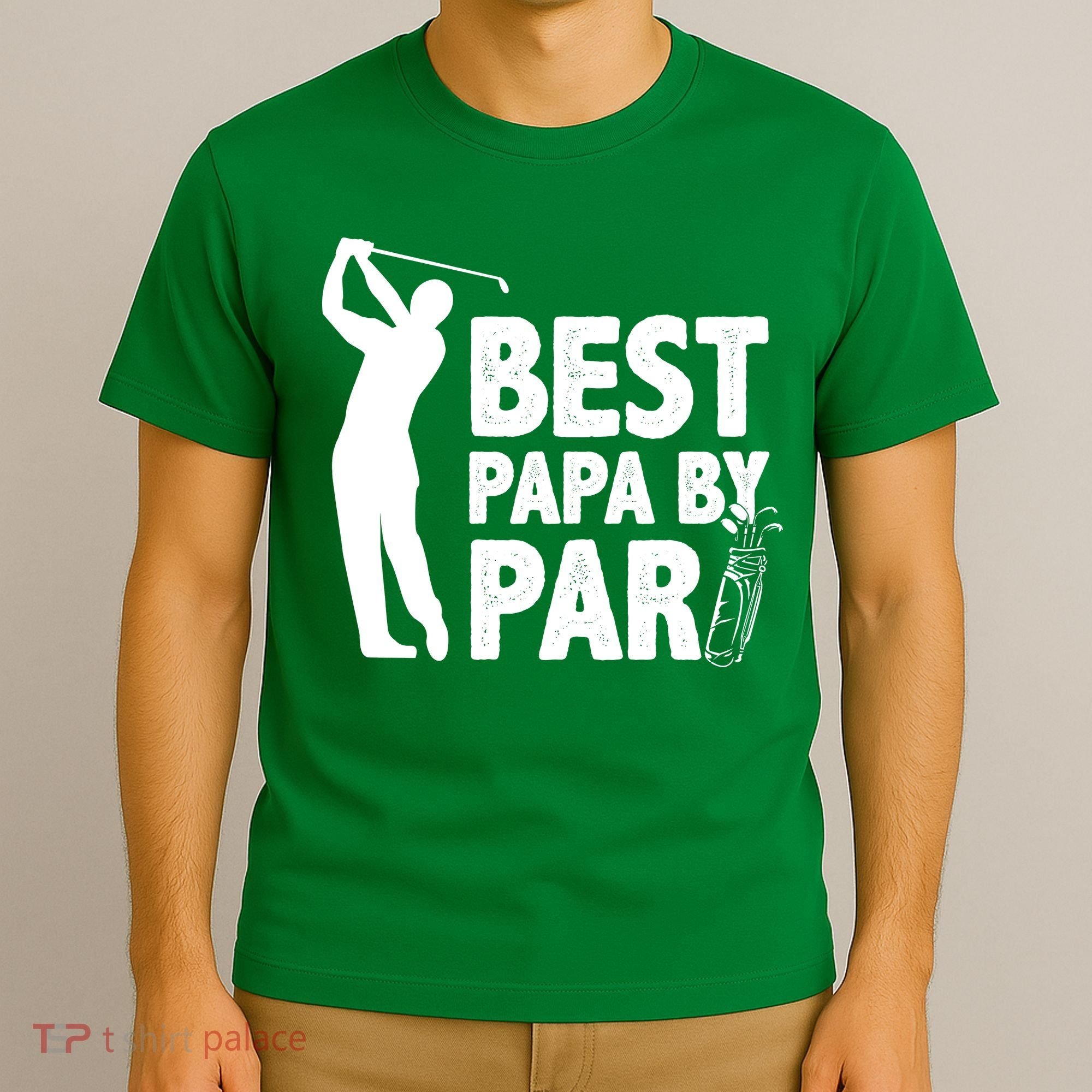 Best Papa By Par Fathers Day Golf T-Shirt