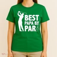 Best Papa By Par Fathers Day Golf T-Shirt thumb 4