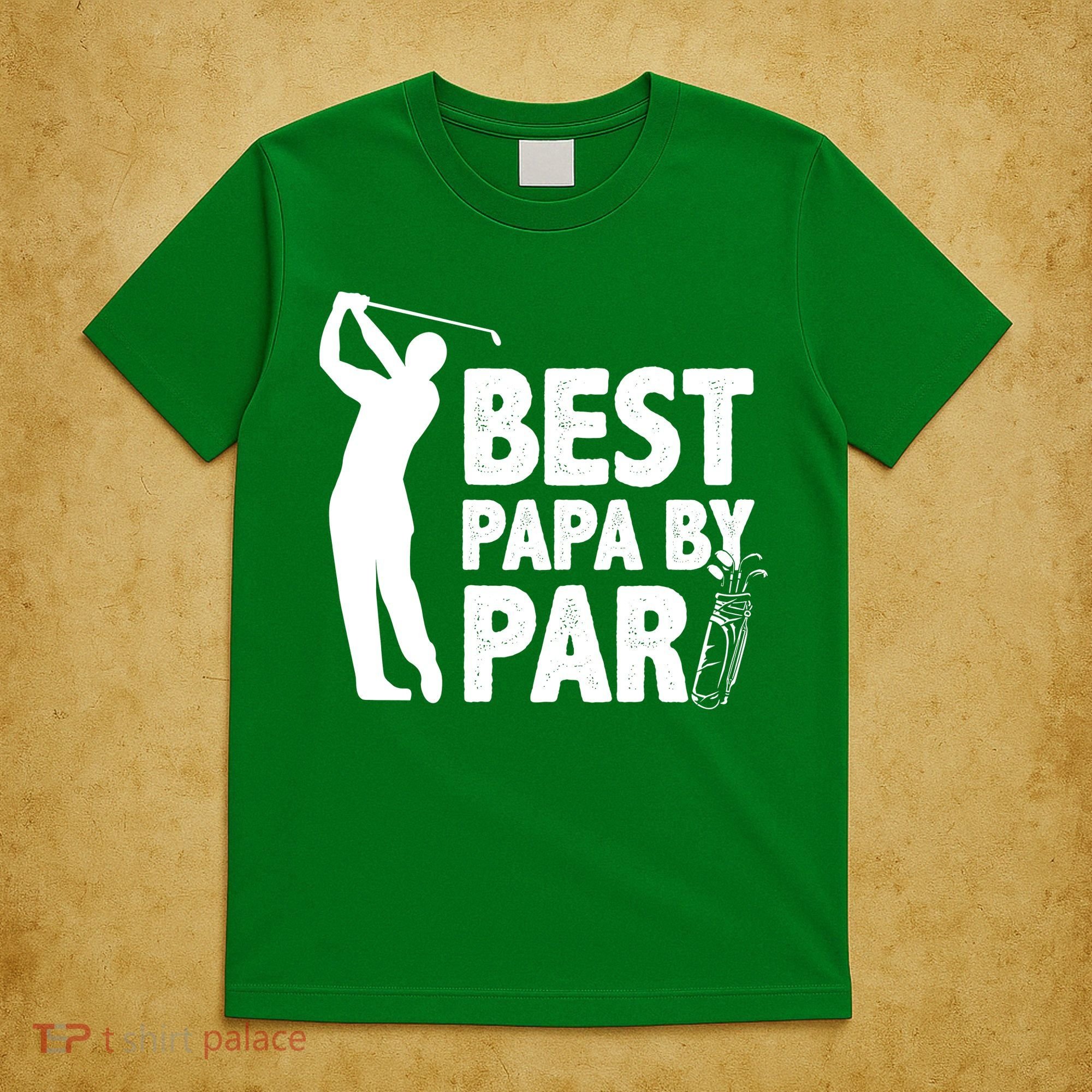 Best Papa By Par Fathers Day Golf T-Shirt