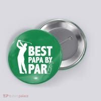 Best Papa By Par Fathers Day Golf Button thumb 0