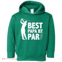 Best Papa By Par Fathers Day Golf Toddler Hoodie thumb 0