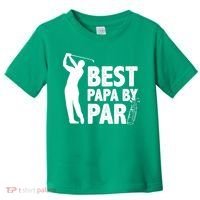 Best Papa By Par Fathers Day Golf Toddler T-Shirt thumb 0