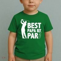 Best Papa By Par Fathers Day Golf Toddler T-Shirt thumb 2