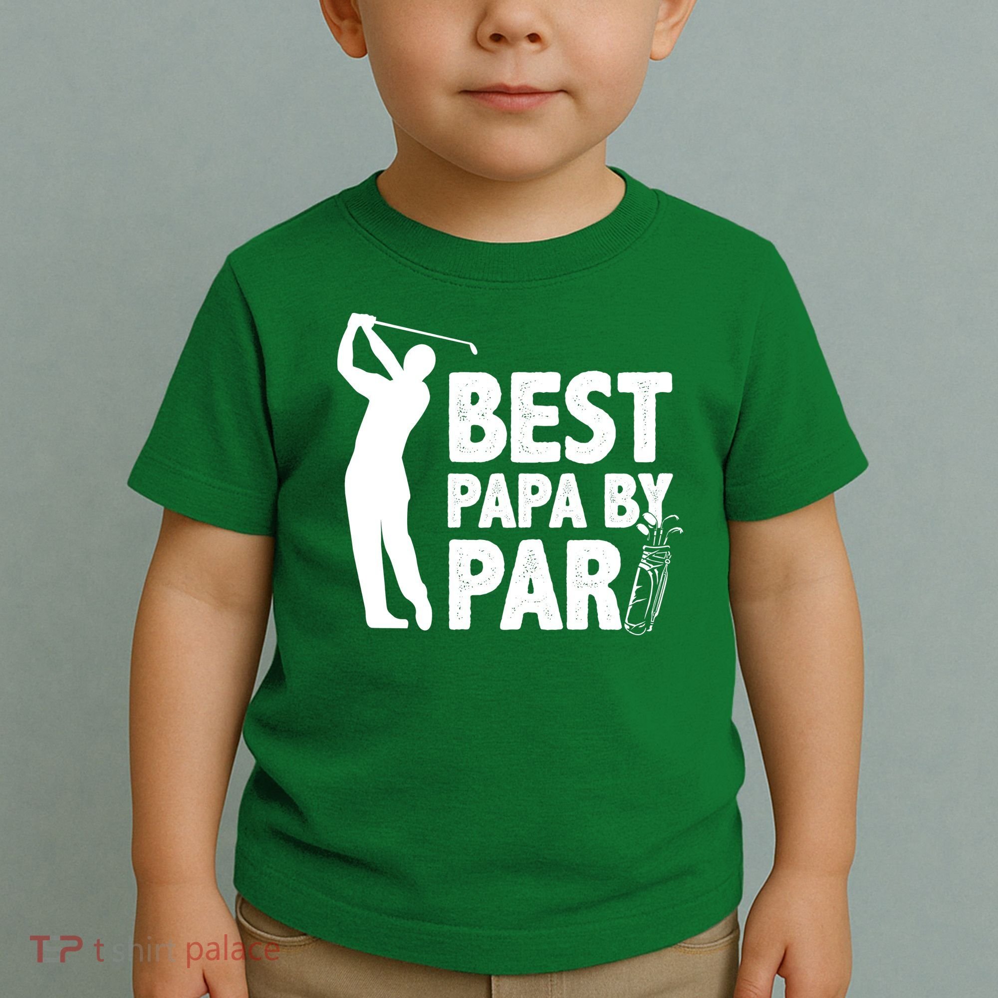 Best Papa By Par Fathers Day Golf Toddler T-Shirt