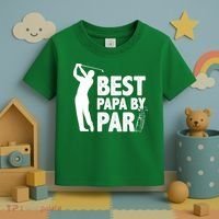 Best Papa By Par Fathers Day Golf Toddler T-Shirt thumb 3