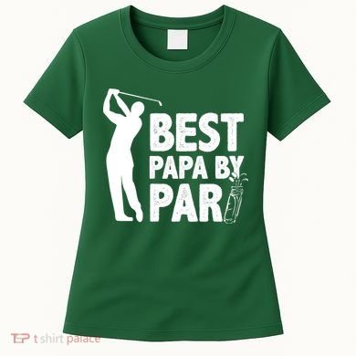 Best Papa By Par Fathers Day Golf Women's T-Shirt
