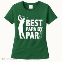 Best Papa By Par Fathers Day Golf Women's T-Shirt thumb 0