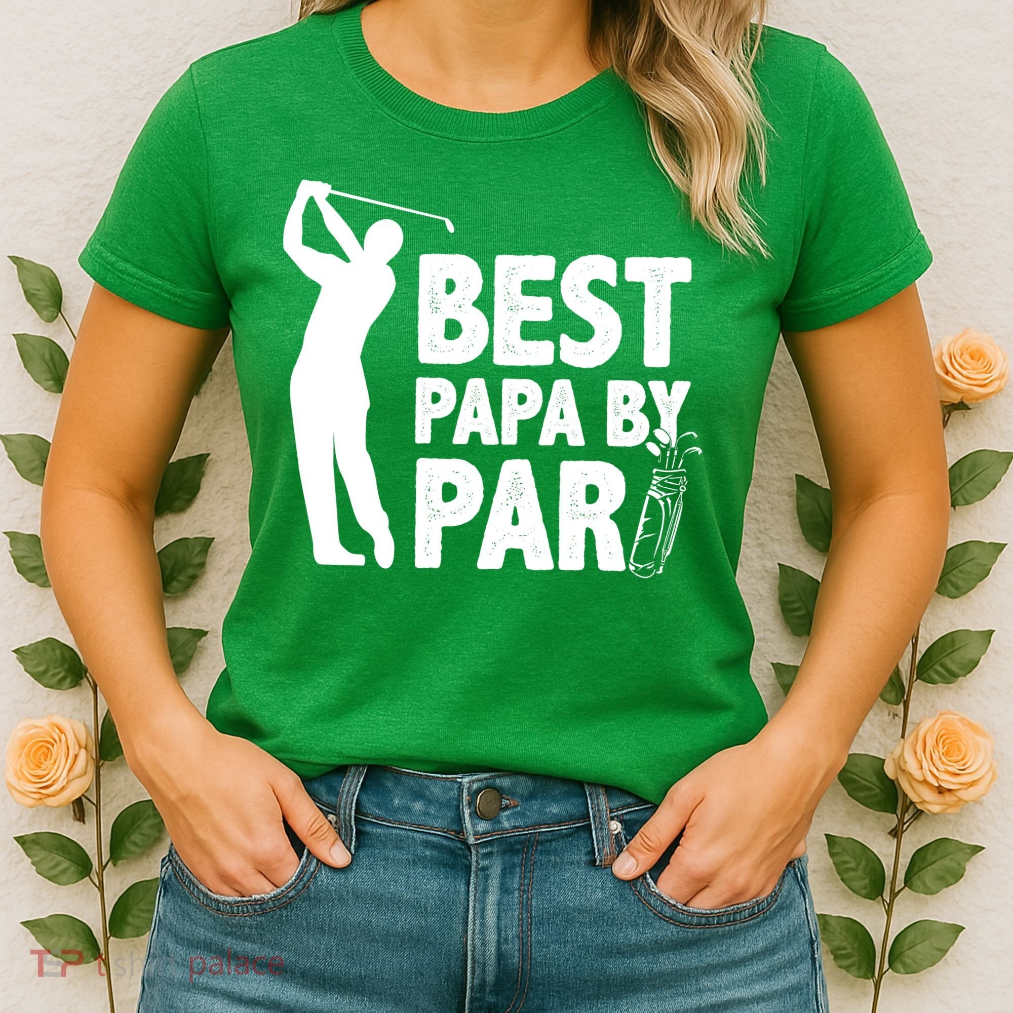 Best Papa By Par Fathers Day Golf Women's T-Shirt