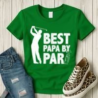Best Papa By Par Fathers Day Golf Women's T-Shirt thumb 3