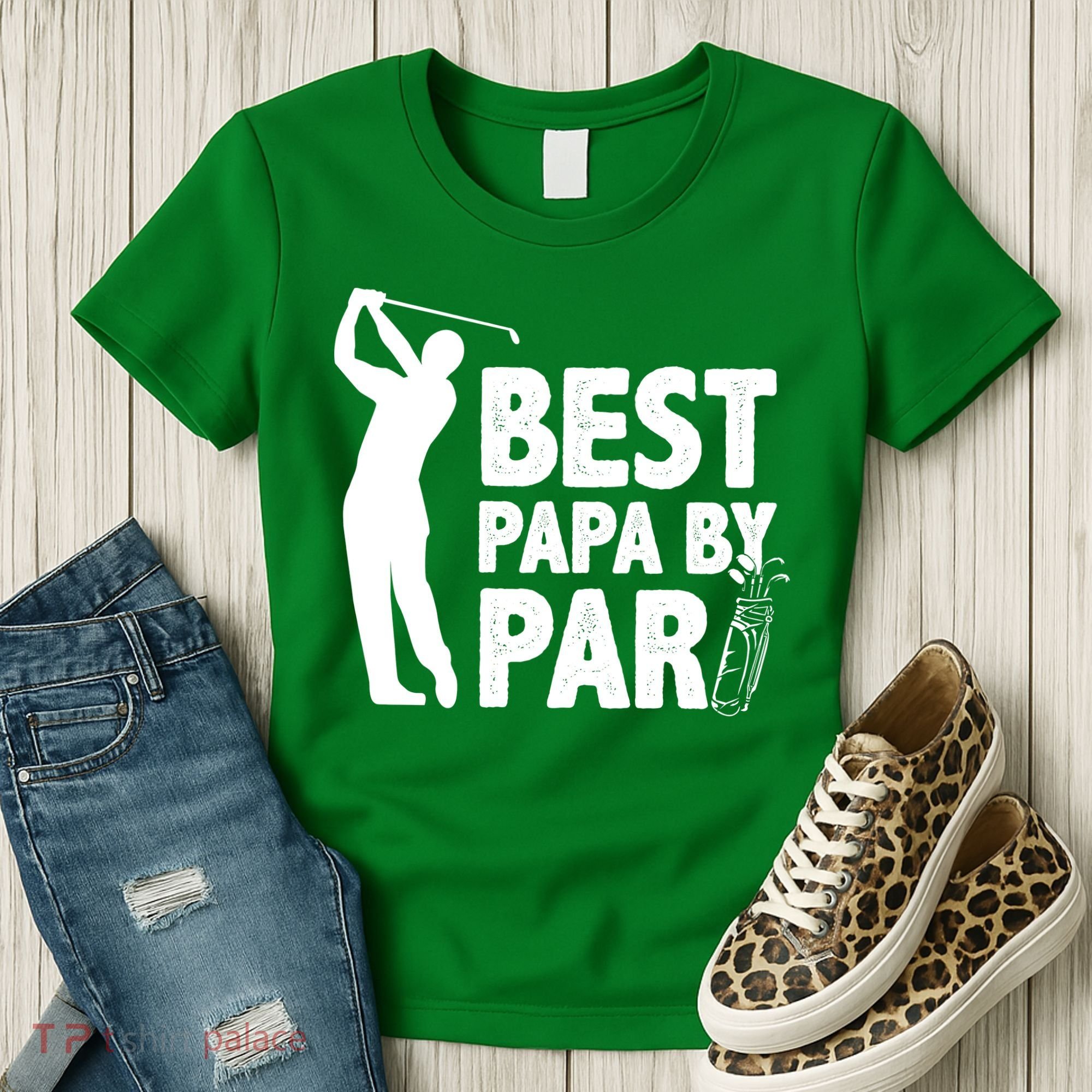Best Papa By Par Fathers Day Golf Women's T-Shirt