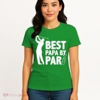 Best Papa By Par Fathers Day Golf Women's T-Shirt thumb 4