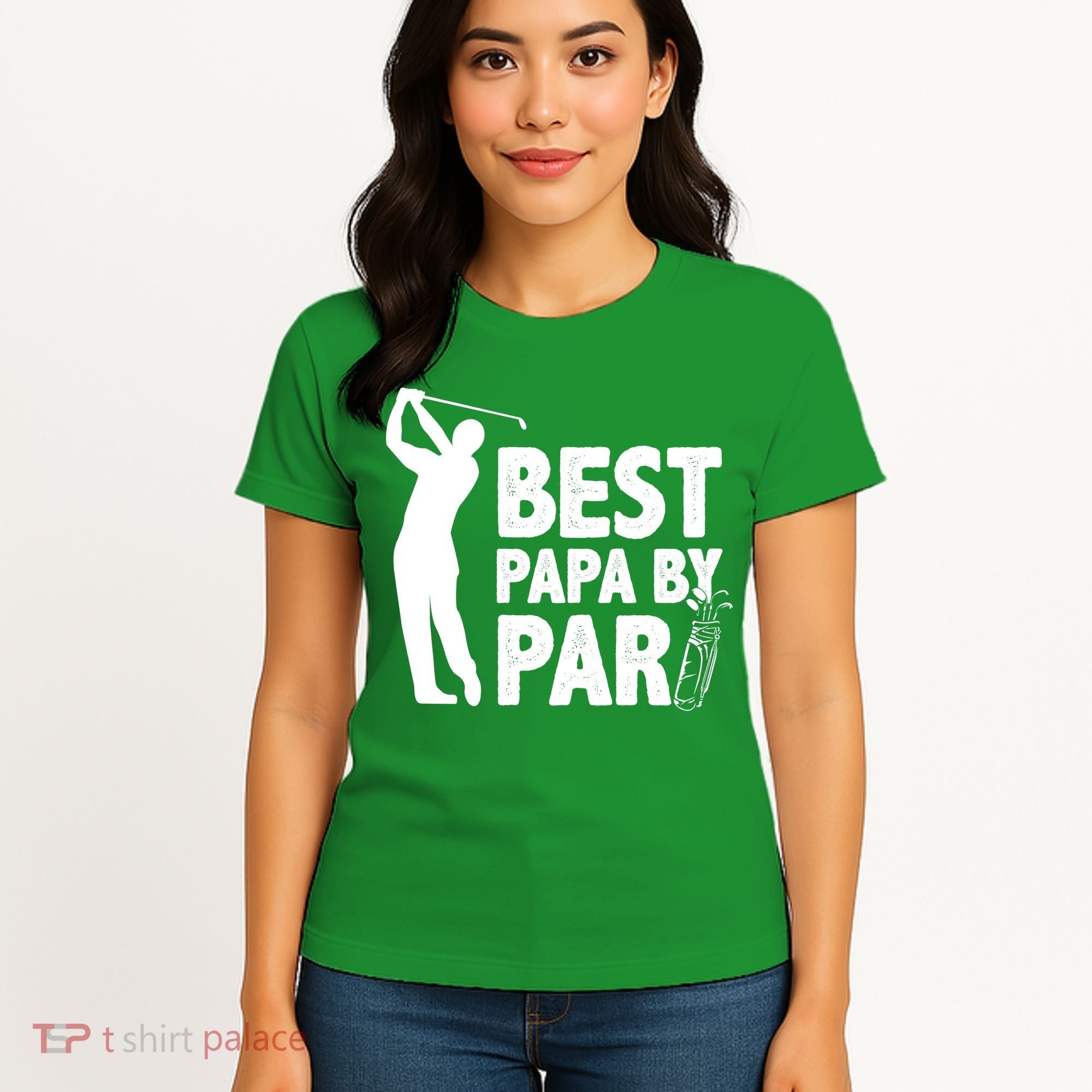 Best Papa By Par Fathers Day Golf Women's T-Shirt