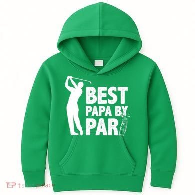 Best Papa By Par Fathers Day Golf Kids Hoodie