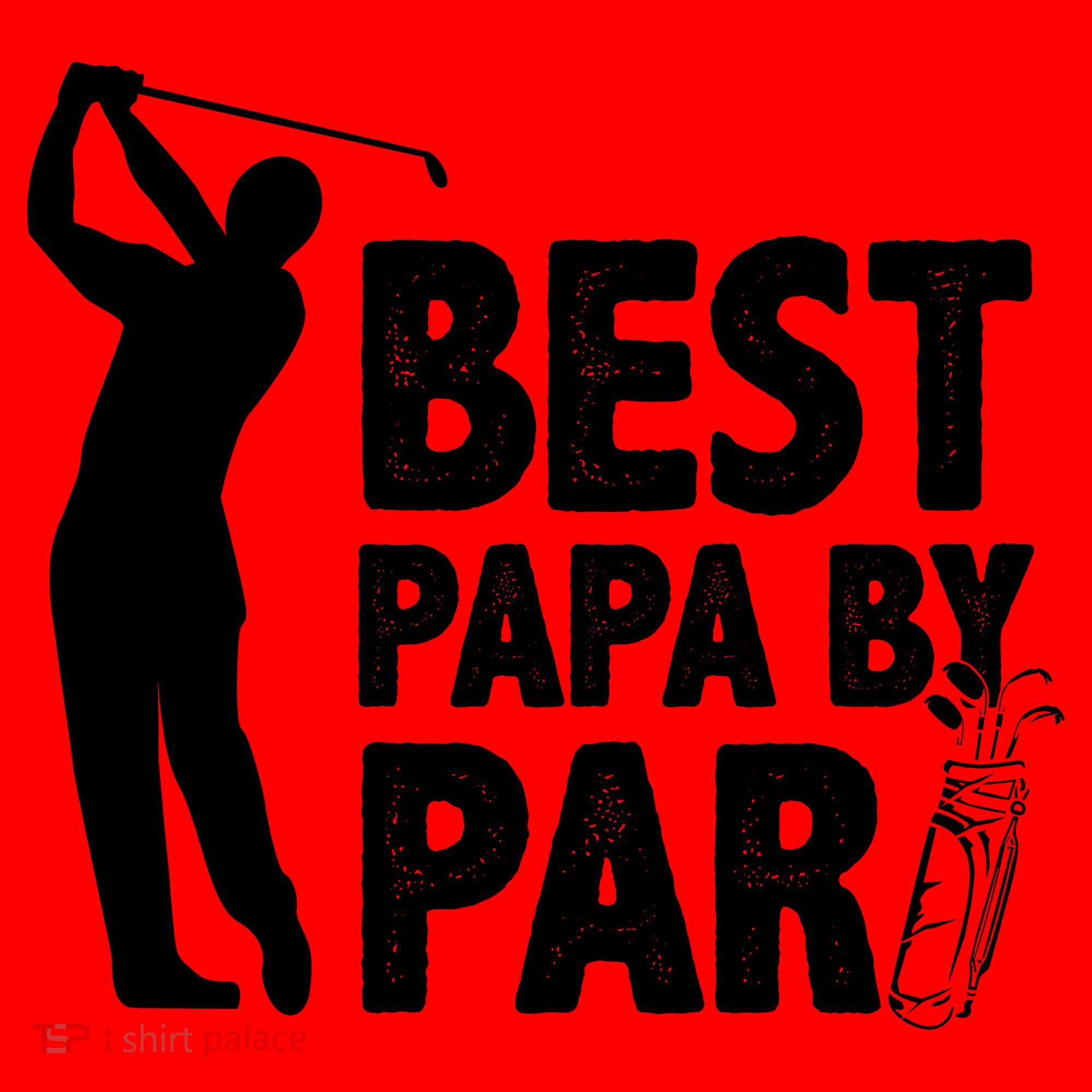 Best Papa By Par Fathers Day Golf Santa Hat