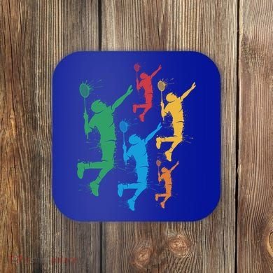 Badminton Players Badminton Gift Coaster