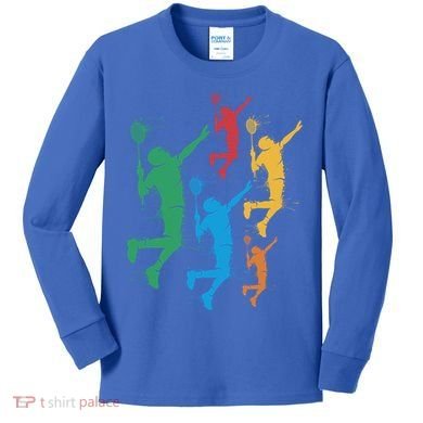 Badminton Players Badminton Gift Kids Long Sleeve Shirt