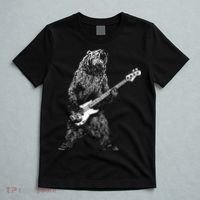 Bear Playing Bass Guitar Animal Playing Guitar T-Shirt thumb 5