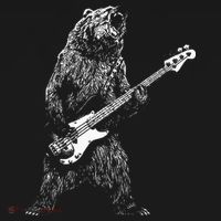 Bear Playing Bass Guitar Animal Playing Guitar Toddler T-Shirt thumb 4