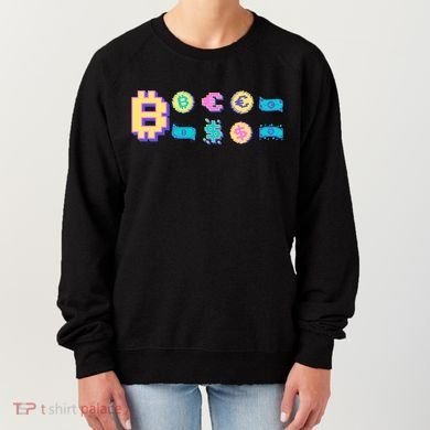 Bitcoin Pixelated Women's Sweatshirt