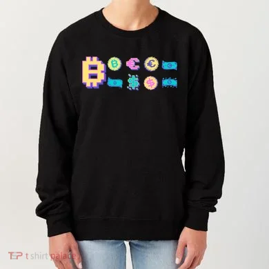 Bitcoin Pixelated Women's Sweatshirt