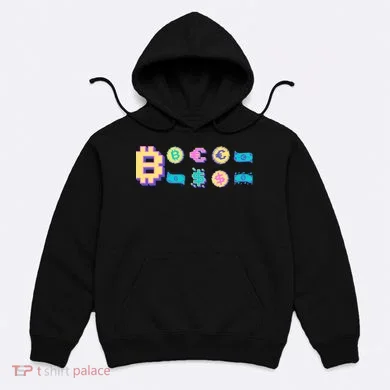 Bitcoin Pixelated Hoodie