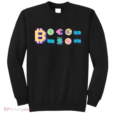Bitcoin Pixelated Sweatshirt