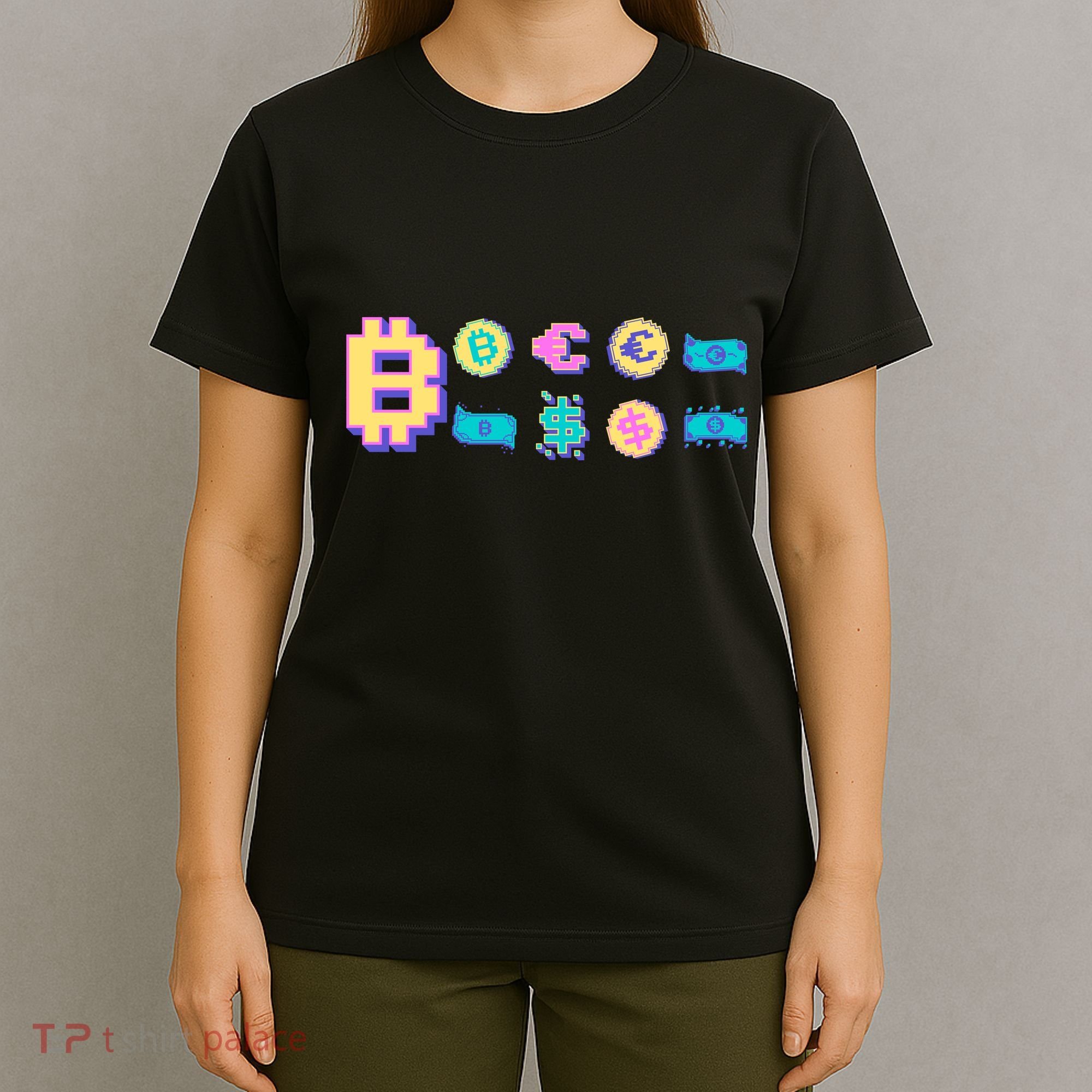 Bitcoin Pixelated T-Shirt