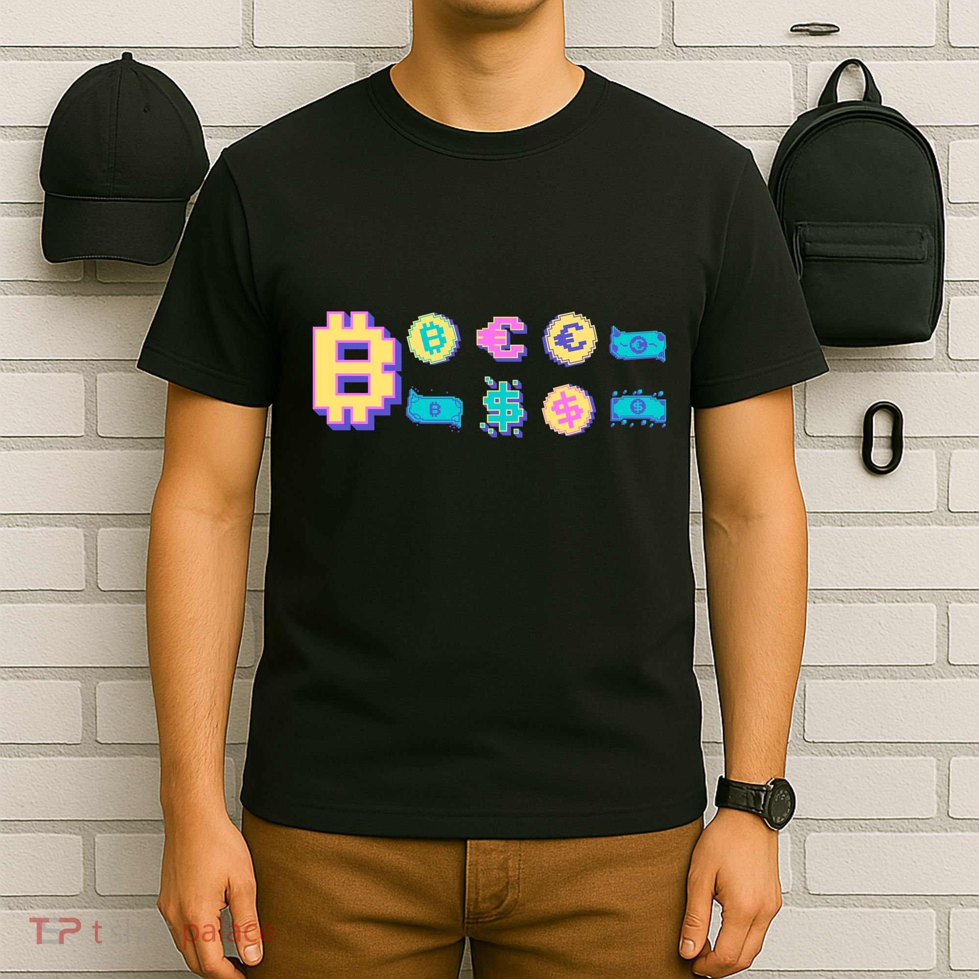 Bitcoin Pixelated T-Shirt