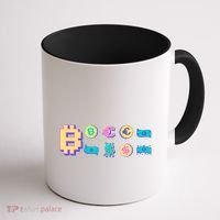 Bitcoin Pixelated Coffee Mug thumb 1