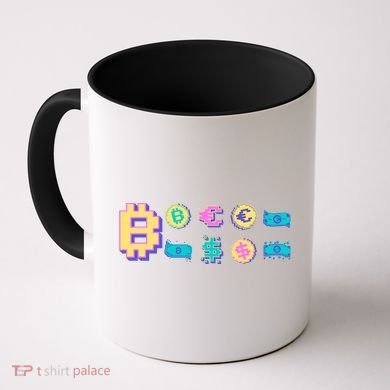 Bitcoin Pixelated Coffee Mug