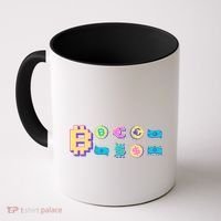 Bitcoin Pixelated Coffee Mug thumb 0