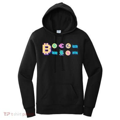 Bitcoin Pixelated Women's Hoodie