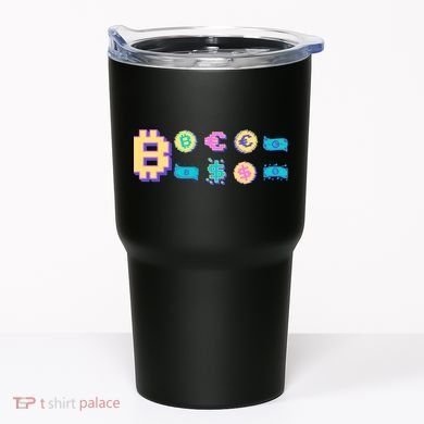 Bitcoin Pixelated Tumbler