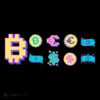 Bitcoin Pixelated Mousepad thumb 1