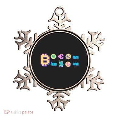 Bitcoin Pixelated Ornament