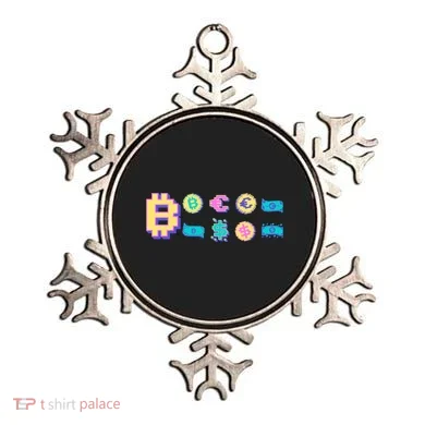 Bitcoin Pixelated Ornament