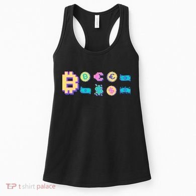 Bitcoin Pixelated Women's Tank Top