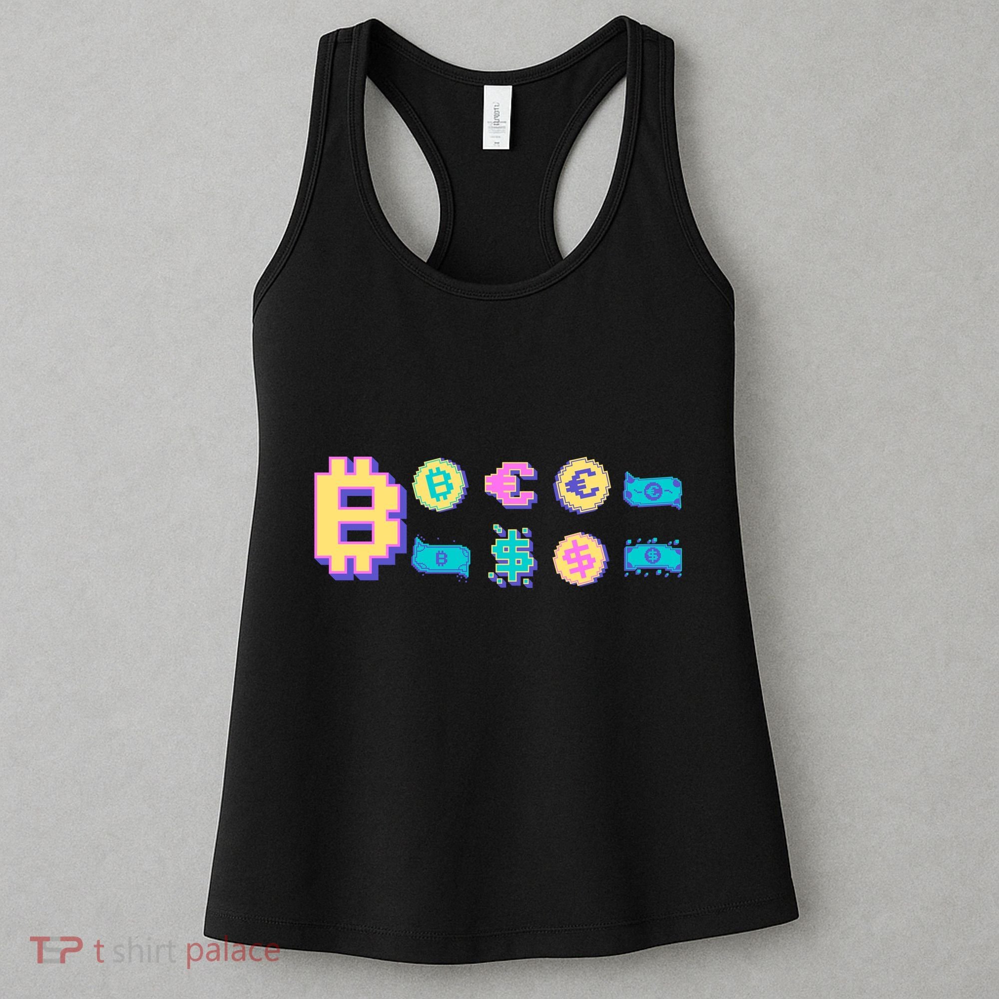Bitcoin Pixelated Women's Tank Top