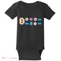 Bitcoin Pixelated Baby Bodysuit thumb 0