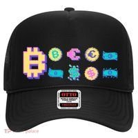 Bitcoin Pixelated Hat thumb 0