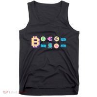 Bitcoin Pixelated Tank Top thumb 0