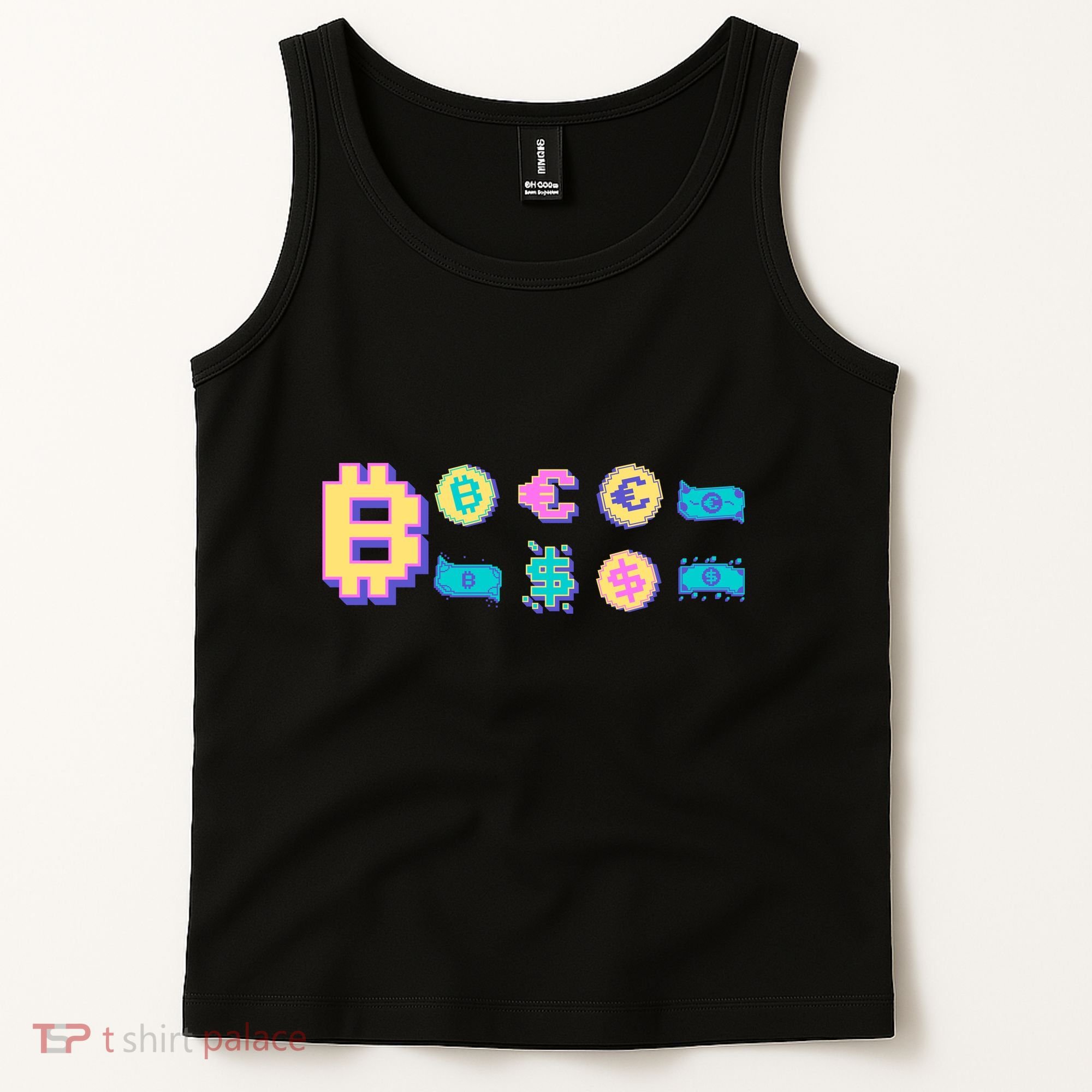 Bitcoin Pixelated Tank Top