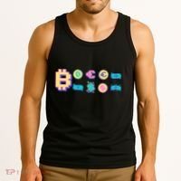 Bitcoin Pixelated Tank Top thumb 3