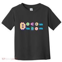 Bitcoin Pixelated Toddler T-Shirt thumb 0